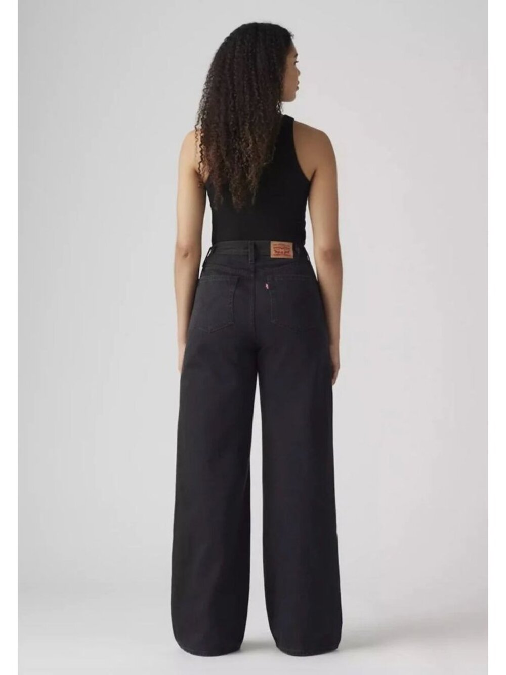 Levi's Womens Cinch Baggy Wide Leg Jeans Size 33 X 26  (US 16) Black AN NWT - Picture 2 of 12